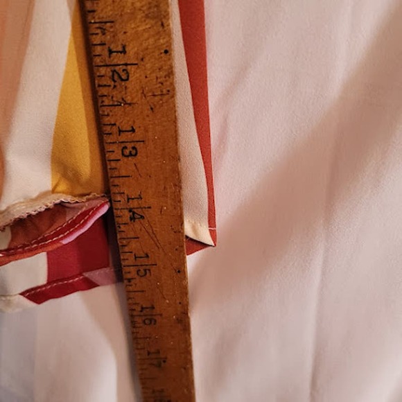 Label Rachel Roy- Multi colored striped blouse- size medium - Picture 6 of 7